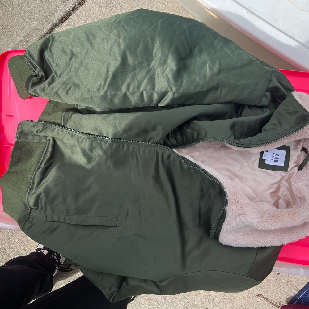 Gap Plus Size Olive Green Bomber Jacket💚